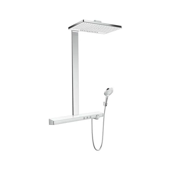 Hansgrohe Showerpipe Rainmaker Select E 460 2jet weiß/chrom