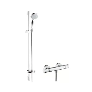 Hansgrohe Croma 100 Brausenkombi Vario EcoSmart /Ecostat Comfort und Unica'C 900mm