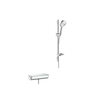Hansgrohe Brausenkombi Raindance Select E 120/ Therm.Brause AP Ecostat Sel.U'650mm chr.