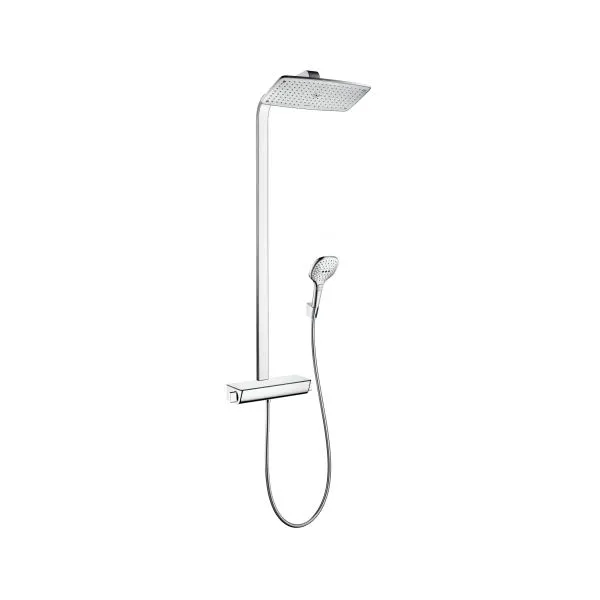 Hansgrohe Raindance Showerpipe Select mit Thermostat und Kopfbrause 360mm