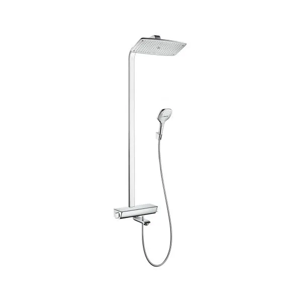 Hansgrohe Raindance Showerpipe Select mit Thermostat und Kopfbrause 360mm