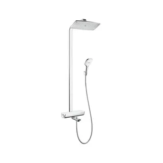 Hansgrohe Raindance Showerpipe Select Kopfbrause E Air 1jet 360mm Wanne, chrom/weiss