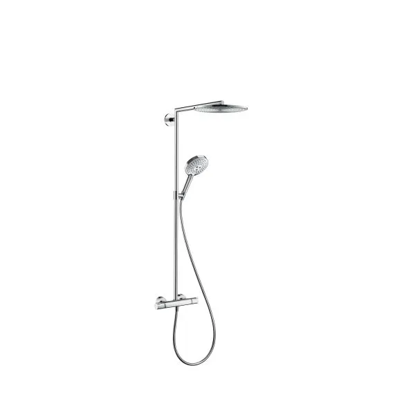 Hansgrohe Raindance Showerpipe Select mit Thermostat und Kopfbrause 300mm
