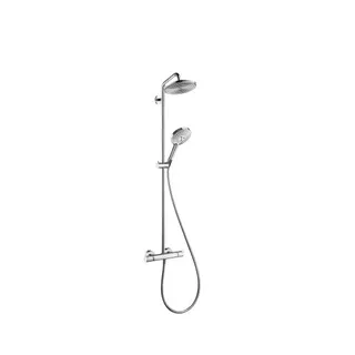 Hansgrohe Raindance Showerpipe Select mit Thermostat und Kopfbrause 240mm