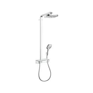 Hansgrohe Showerpipe Raindance Select E 300 2jet EcoSmart ShowerTablet weiß/chrom
