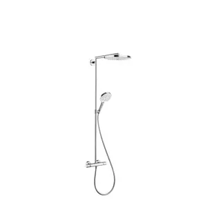 Hansgrohe Showerpipe Raindance Select weiss/chrom mit Kopfbrause S 240 2jet