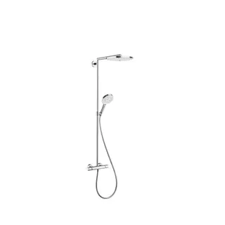 Hansgrohe Showerpipe Raindance Select weiss/chrom mit Kopfbrause S 300 2jet