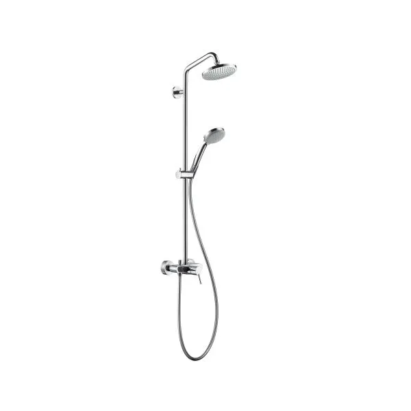 Hansgrohe Croma 100 Showerpipe mit Einhebelmischer und Kopfbrause 160 mm