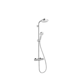 Hansgrohe Showerpipe Crometta 160 EcoSmart weiss/chrom