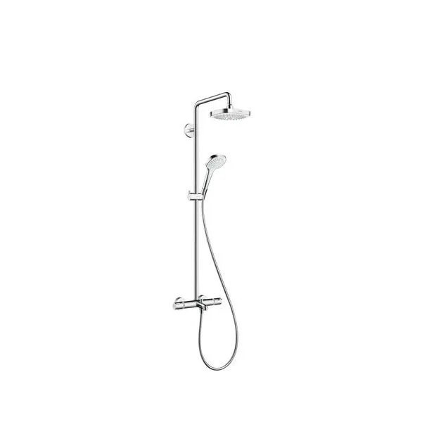 Hansgrohe Showerpipe Croma Select E 180 Wanne weiß/chrom