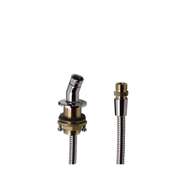 Hansgrohe Brausenhalter für Wannenrand mit Schlauch 2000 mm chrom