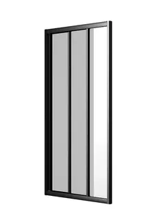 sanibel 1001-Schiebetür 750x1950mm silber/Echtglas