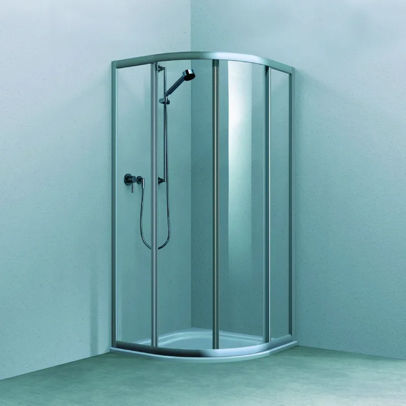 Koralle Viertelkreis TwiggyTop VKSTT R500 90 860-880x1850 Silber matt Aquaperl trans.
