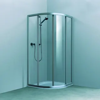 Koralle Viertelkreis TwiggyTop VKSTT R500 90 860-880x1850 Silber matt Aquaperl trans.