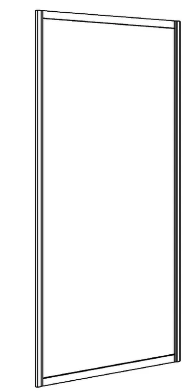 Koralle Trennwand Avant TD zu TF 70 655-695x1400 si matt Aquaperl trans.