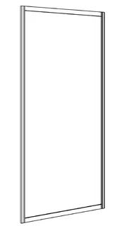 Koralle Trennwand Avant TD zu TF 70 655-695x1400 si matt Aquaperl trans. – Bild 2