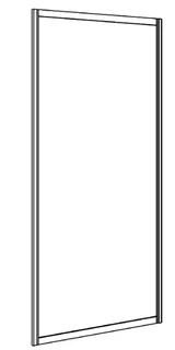 Koralle Trennwand Avant TD zu TF 75 705-745x1400 si matt Aquaperl trans.
