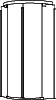Koralle Viertelkreis S600 VKS2 120 R500 1175-1195x2000 si Hochglanz ESG trans.