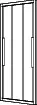 Koralle Schiebetür myDay S3 80 765-805x2000 Silber matt ESG transparent