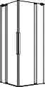Koralle Eckdusche Schenkel myDay EPFS R 80 765-785x2000 si poliert ESG trans. m. GP