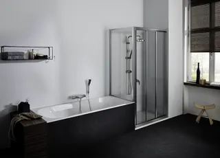 Koralle Trennwand TwiggyTop TDTTK 70 660-680x1700 Silber matt ESG transparent – Bild 2