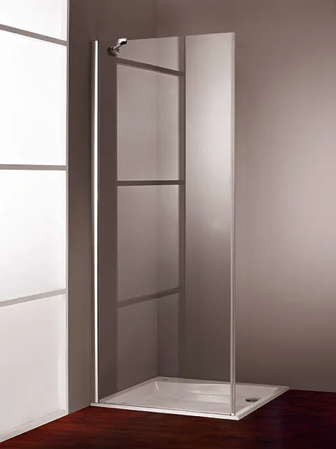 Hüppe DA 501 Design pure 4-Eck SW 100 H:2000 silber matt klar