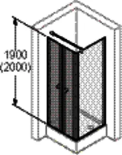 Hüppe Pendeltür f. SW 501 Design PTS 800-1900 510640.087.322 silb.matt Gl.322 – Bild 4