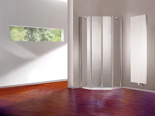 Hüppe 501 Design 5-Eck-Schwingtür H1900 B900x900 510700 092 321 chrom/ESG