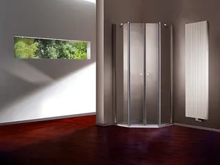 Hüppe 501 Design 5-Eck-Schwingtür H2000 B900x900 510720 092 321 chrom/ESG