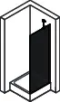 Seitenwand 75x165cm, ESG 501 DESIGN 510801087321 si-matt – Bild 5