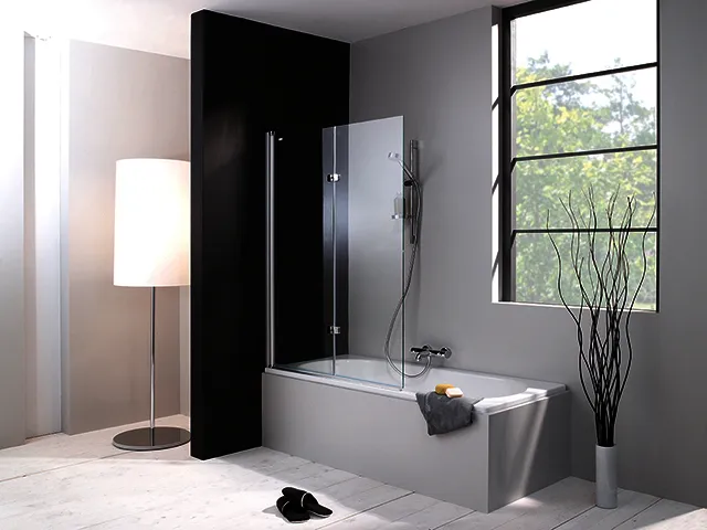 Hüppe DA 501 Design pure Badewanne Abt. SFT 120 links H:1500 weiß klar