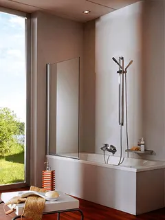 Hüppe DA 501 Design pure Badewanne Abt. 1tlg.75 H:1500 chromglanz klar