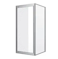 sanibel 1001-Flügeltür 1000x1950mm silber/Echtglas