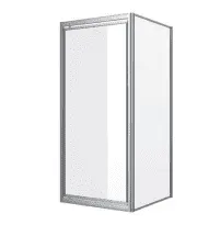 sanibel 1001-Flügeltür 1000x1950mm silber/Echtglas