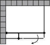 sanibel 4001/5001-Haltestange rund A16 Glas/Glas 520051 1000mm lang chrom