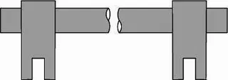 sanibel 4001/5001-Haltestange eckig A16 Glas/Glas 520068 1800mm lang chrom