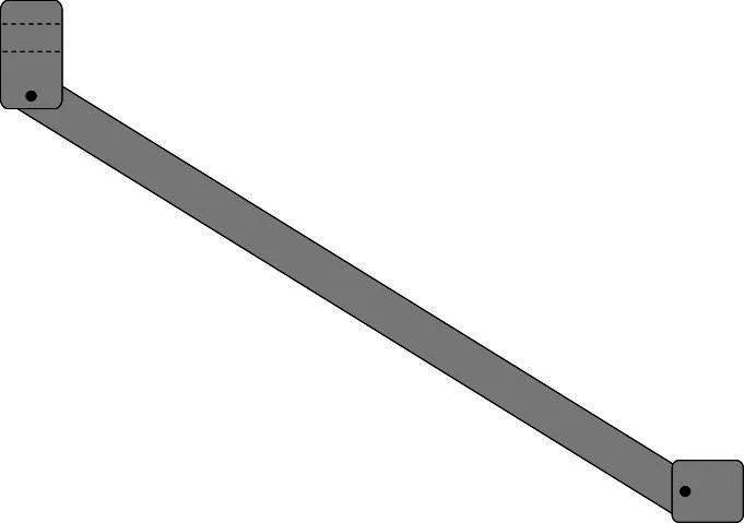 sanibel 4001/5001-Gelenkstange rund A16 520079 120mm lang chrom