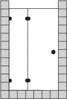 sanibel 5001-Pendeltür FE Nische A16 S5RR21.10 bis 1000x2200mm chrom/ESG