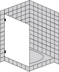 sanibel 5001-Trennwand A16 S5RE30.10 bis 1000x2200mm chrom/ESG
