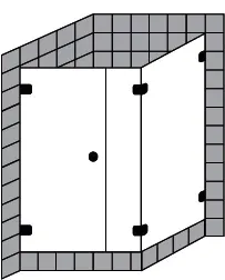 sanibel 5001-Pendeltür FE u Trennw. A16 S5RE18.10 bis 1000x1000x2200mm chrom/ESG