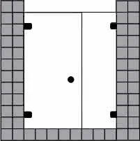 sanibel 5001-Pendeltür FE Nische A16 S5RE23.12 bis 1200x2200mm chrom/ESG