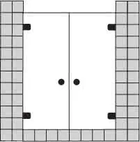 sanibel 5001-Pendeltür 2-tlg. Nische A16 S5RR22.12 bis 1200x2200mm chrom/ESG