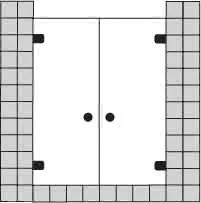 sanibel 5001-Pendeltür 2-tlg. Nische A16 S5RR22.12 bis 1200x2200mm chrom/ESG