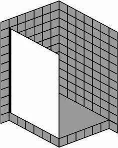 sanibel 5001-Trennwand m Haltestange A16 S5TE31X161 1600x2000mm chrom/ESG