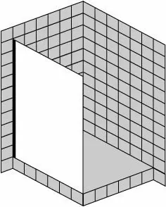 sanibel 5001-Trennwand m Haltestange A16 S5TE31X141 1400x2000mm chrom/ESG