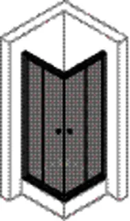 HÜPPE DA Alpha 2 4-Eck GT E2 75/90/75 H:1900 weiß klar – Bild 2