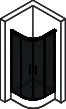 HÜPPE DA Classics 2 EasyEntry 1/4 Kreis GT 80/80 H:2000 R:500 weiß klar Anti-Plaque – Bild 5