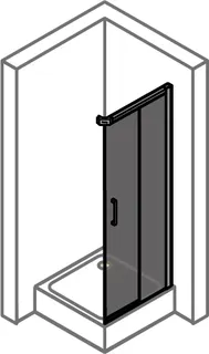 HÜPPE DA Classics 2 EasyEntry 4-Eck 1/2 GT E2 80/re H:2000 weiß klar – Bild 3