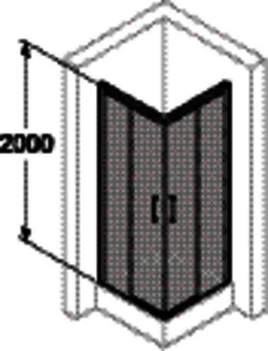HÜPPE DA Classics 2 EasyEntry 4-Eck GT E2 100/100 H:2000 weiß klar Anti-Plaque – Bild 4