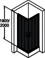 HÜPPE DA Classics 2 4-Eck GT E3 80/80 H:1900 weiß klar – Bild 4